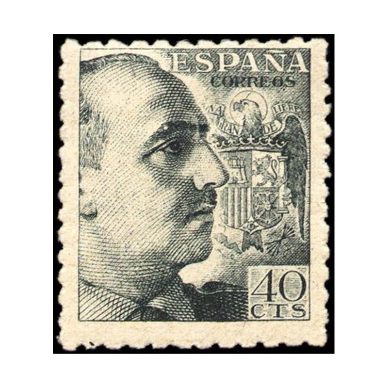 Culpa persona que practica jogging Dormido 1940-45 Diciembre. General Franco y escudo de España