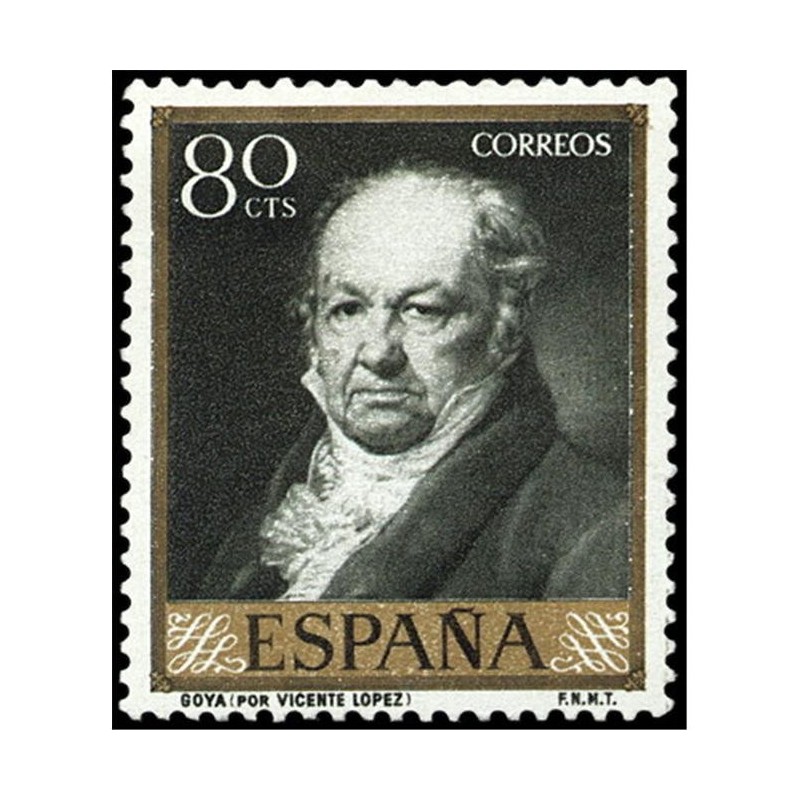1958. 24 Goya. Dia del verde negruzco y oro 33 1215